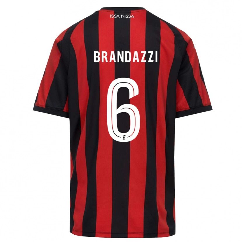 Danxen Kinder Fiona Brandazzi #6 Rot Schwarz Weiß Heimtrikot Trikot 2026/27 T-Shirt Österreich