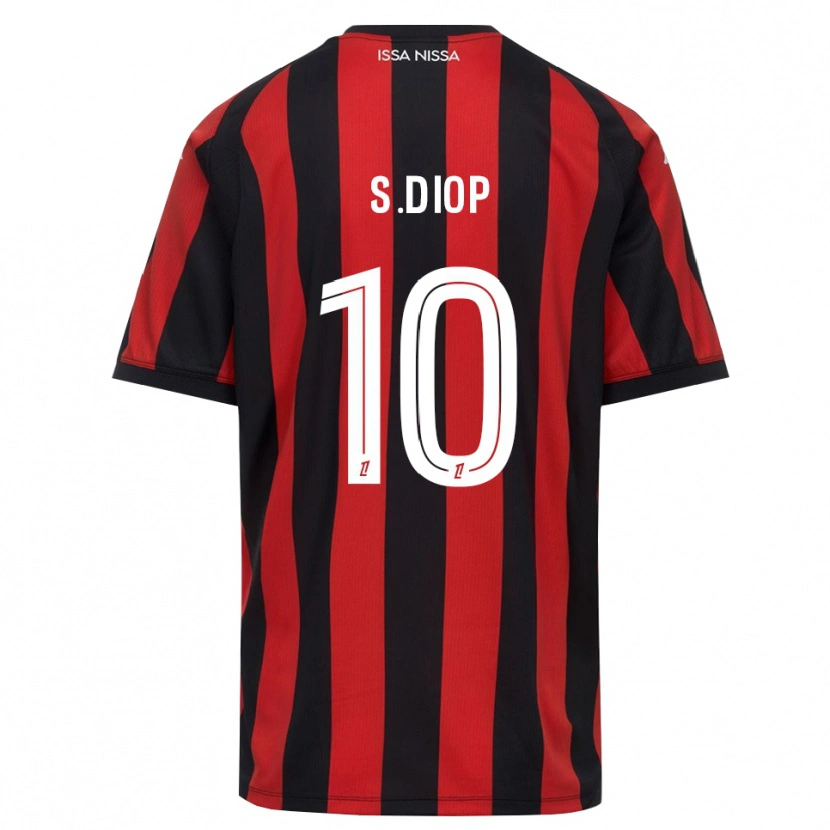 Danxen Kinder Sofiane Diop #10 Rot Schwarz Weiß Heimtrikot Trikot 2026/27 T-Shirt Österreich