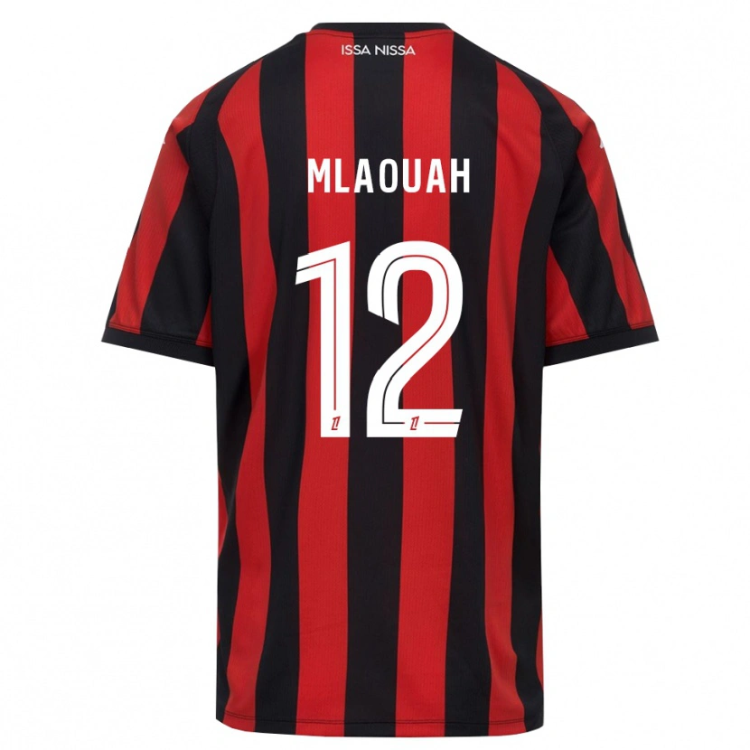 Danxen Kinder Sofiane Mlaouah #12 Rot Schwarz Weiß Heimtrikot Trikot 2026/27 T-Shirt Österreich