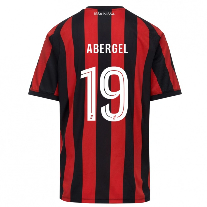 Danxen Kinder Laurent Abergel #19 Rot Schwarz Weiß Heimtrikot Trikot 2026/27 T-Shirt Österreich