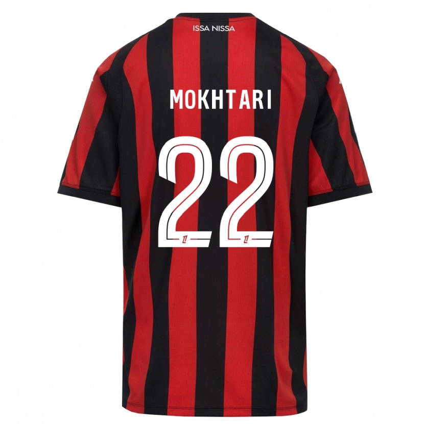 Danxen Kinder Jade Mokhtari #22 Rot Schwarz Weiß Heimtrikot Trikot 2026/27 T-Shirt Österreich