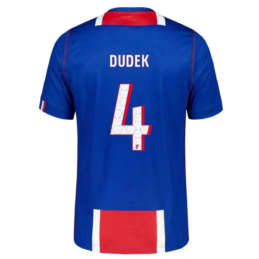 Danxen Kinder Paulina Dudek #4 Rot Weiß Blau Heimtrikot Trikot 2026/27 T-Shirt Österreich