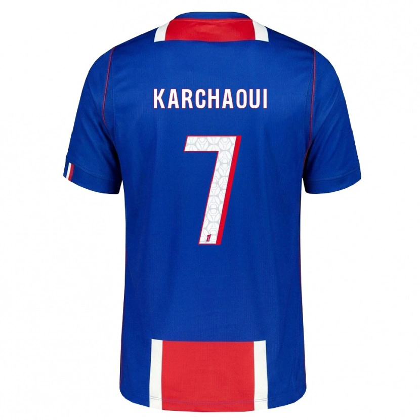 Danxen Kinder Sakina Karchaoui #7 Rot Weiß Blau Heimtrikot Trikot 2026/27 T-Shirt Österreich