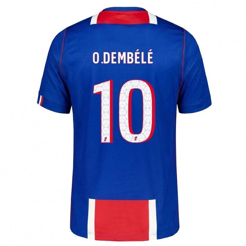 Danxen Kinder Ousmane Dembélé #10 Rot Weiß Blau Heimtrikot Trikot 2026/27 T-Shirt Österreich