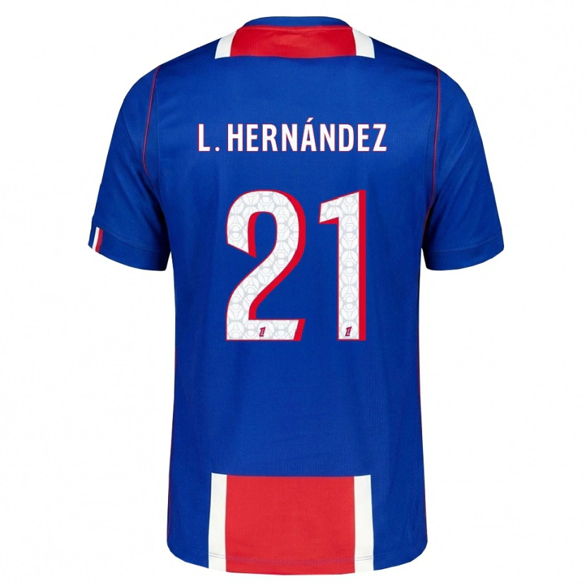 Danxen Kinder Lucas Hernández #21 Rot Weiß Blau Heimtrikot Trikot 2026/27 T-Shirt Österreich