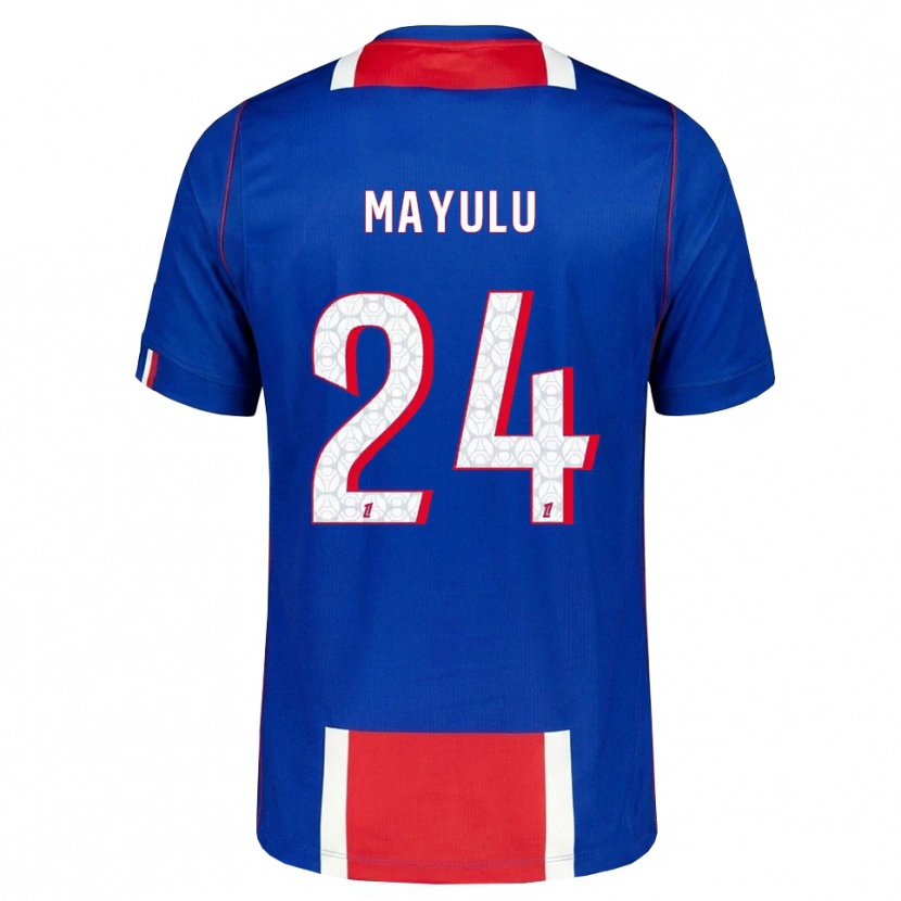 Danxen Kinder Senny Mayulu #24 Rot Weiß Blau Heimtrikot Trikot 2026/27 T-Shirt Österreich