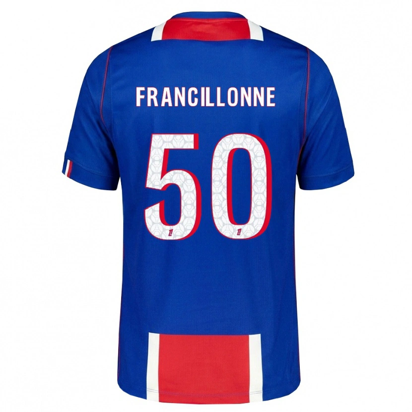 Danxen Kinder Bryan Francillonne #50 Rot Weiß Blau Heimtrikot Trikot 2026/27 T-Shirt Österreich