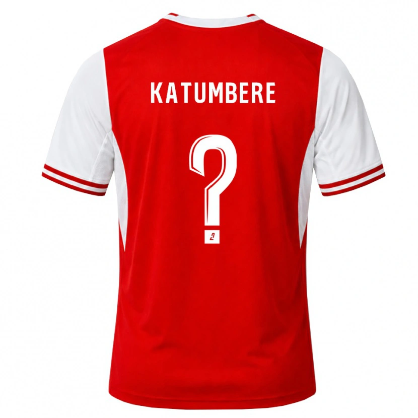 Danxen Kinder Noah Katumbere #0 Rot Weiß Heimtrikot Trikot 2026/27 T-Shirt Österreich