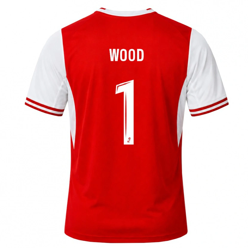 Danxen Kinder Mackenzie Wood #1 Rot Weiß Heimtrikot Trikot 2026/27 T-Shirt Österreich