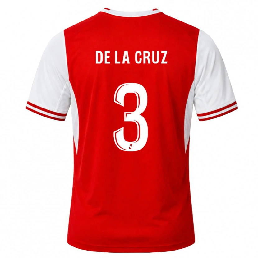 Danxen Kinder Maiky De La Cruz #3 Rot Weiß Heimtrikot Trikot 2026/27 T-Shirt Österreich