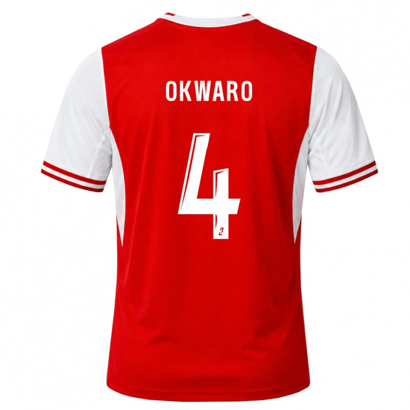 Danxen Kinder Manzur Okwaro #4 Rot Weiß Heimtrikot Trikot 2026/27 T-Shirt Österreich