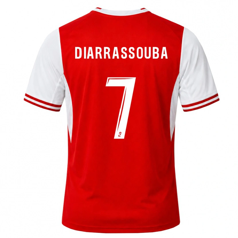 Danxen Kinder Tidiane Diarrassouba #7 Rot Weiß Heimtrikot Trikot 2026/27 T-Shirt Österreich
