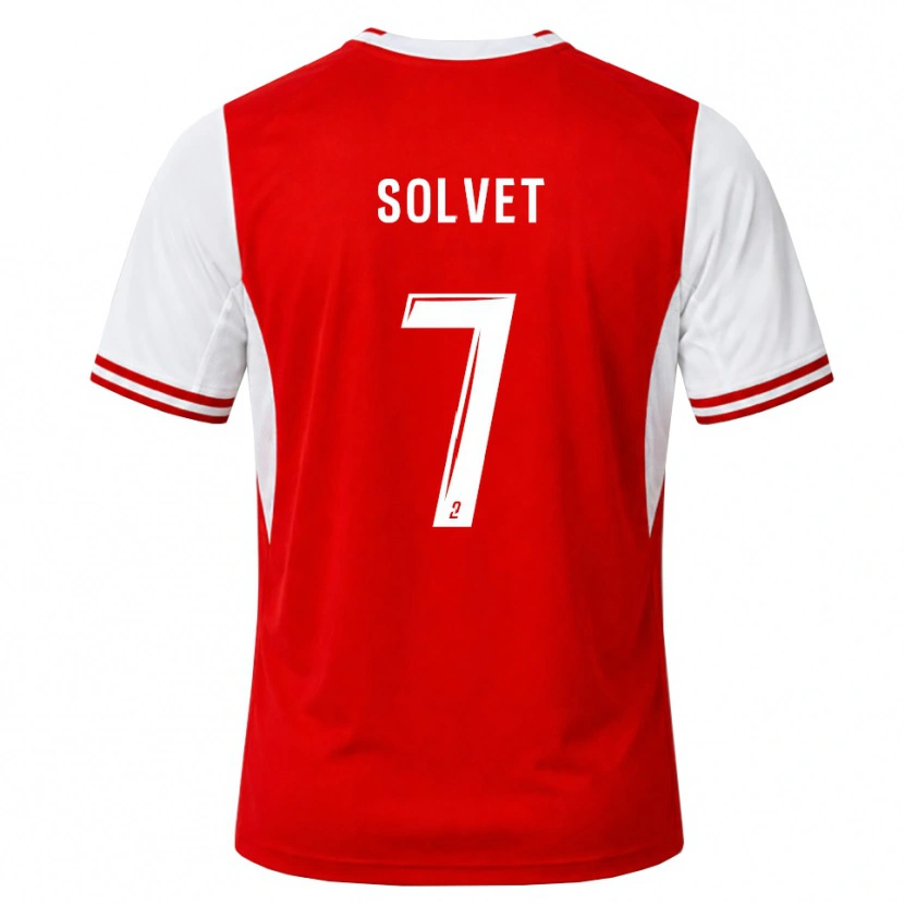 Danxen Kinder Anddrys Solvet #7 Rot Weiß Heimtrikot Trikot 2026/27 T-Shirt Österreich