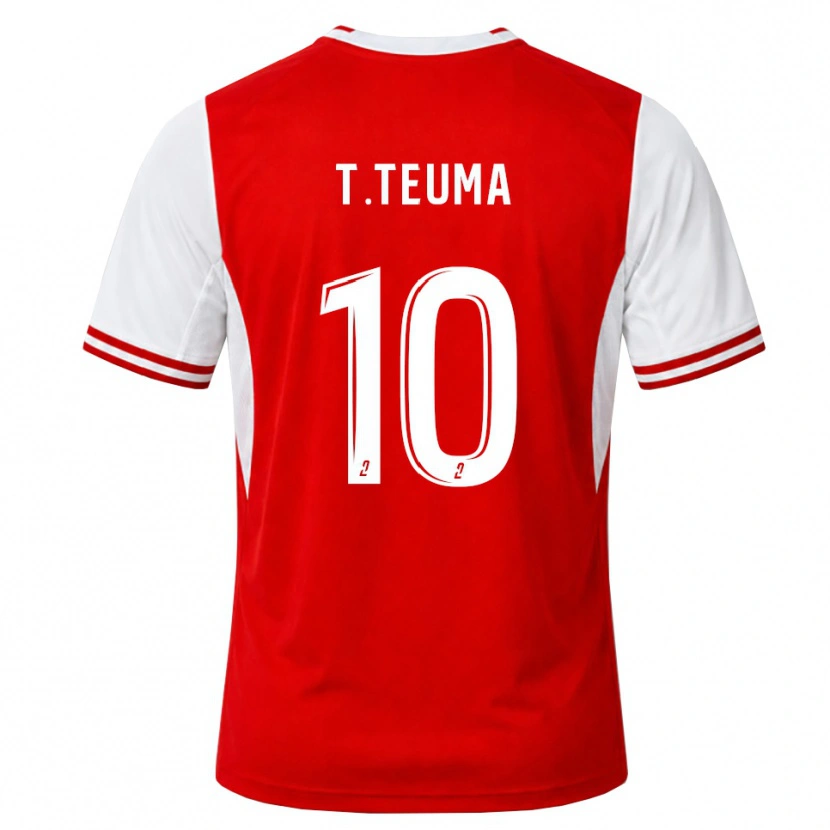 Danxen Kinder Teddy Teuma #10 Rot Weiß Heimtrikot Trikot 2026/27 T-Shirt Österreich