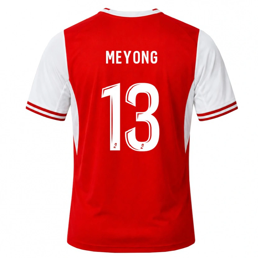 Danxen Kinder Charlène Meyong #13 Rot Weiß Heimtrikot Trikot 2026/27 T-Shirt Österreich
