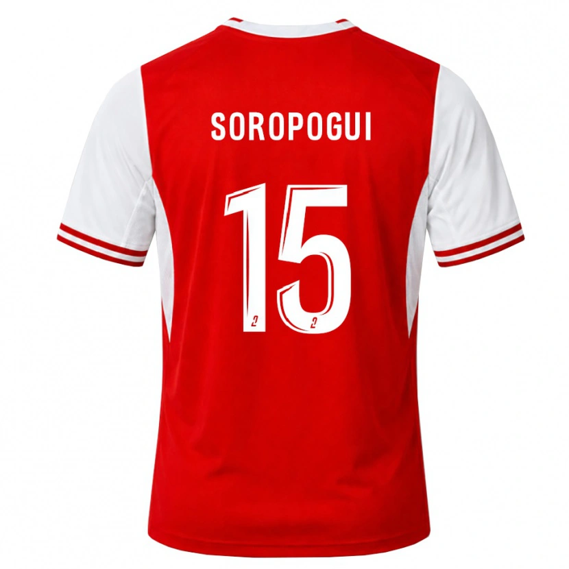 Danxen Kinder Yanis Soropogui #15 Rot Weiß Heimtrikot Trikot 2026/27 T-Shirt Österreich