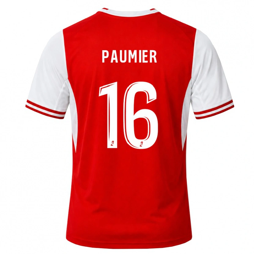 Danxen Kinder Mattéo Paumier #16 Rot Weiß Heimtrikot Trikot 2026/27 T-Shirt Österreich