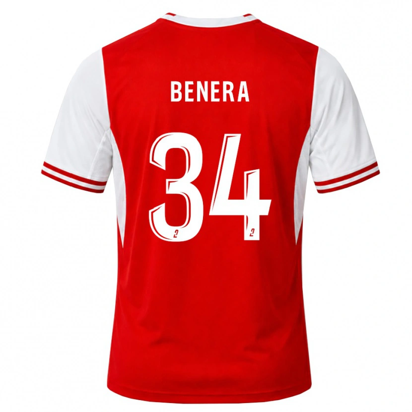 Danxen Kinder Ummene Benera #34 Rot Weiß Heimtrikot Trikot 2026/27 T-Shirt Österreich