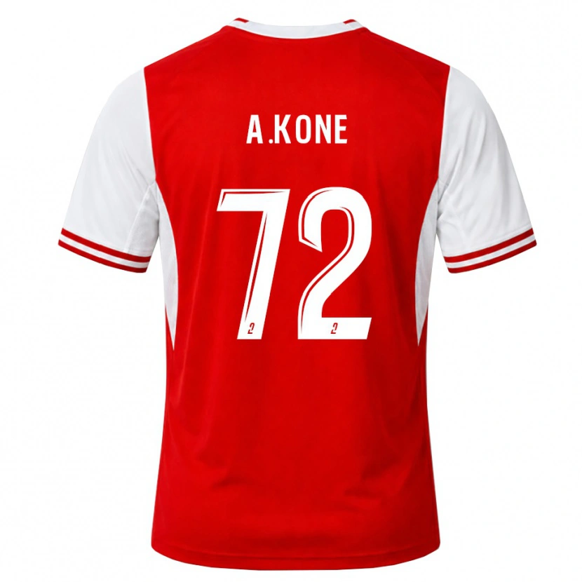 Danxen Kinder Amadou Koné #72 Rot Weiß Heimtrikot Trikot 2026/27 T-Shirt Österreich