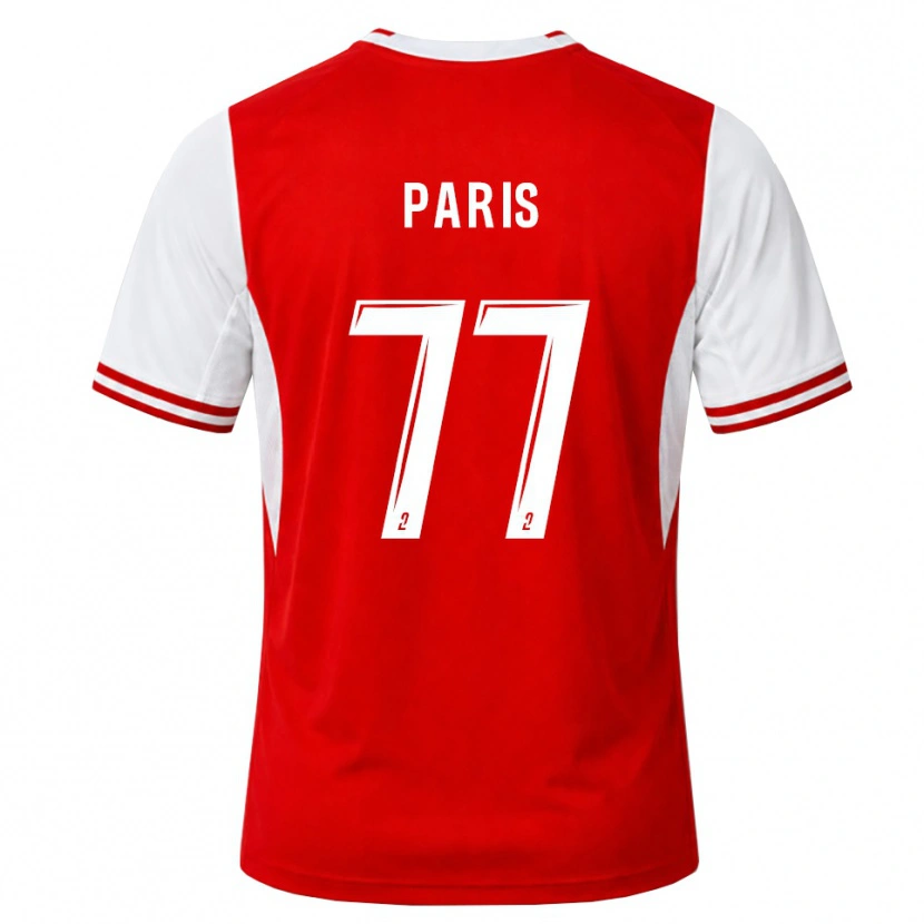 Danxen Kinder Quentin Paris #77 Rot Weiß Heimtrikot Trikot 2026/27 T-Shirt Österreich