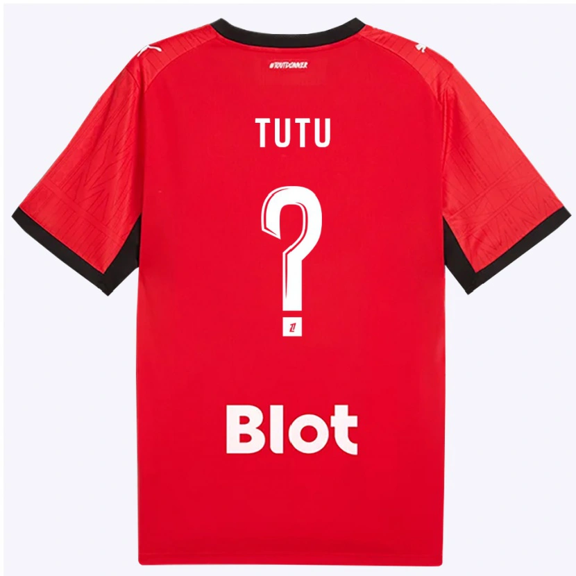 Danxen Kinder Gabriel Tutu #0 Rot Schwarz Weiß Heimtrikot Trikot 2026/27 T-Shirt Österreich
