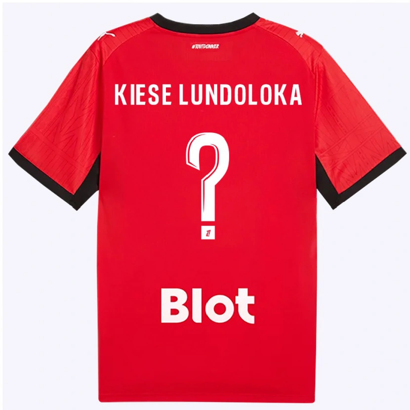 Danxen Kinder Jeanslor Kiese Lundoloka #0 Rot Schwarz Weiß Heimtrikot Trikot 2026/27 T-Shirt Österreich