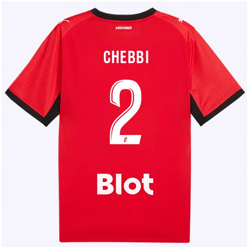 Danxen Kinder Mohamed Chebbi #2 Rot Schwarz Weiß Heimtrikot Trikot 2026/27 T-Shirt Österreich