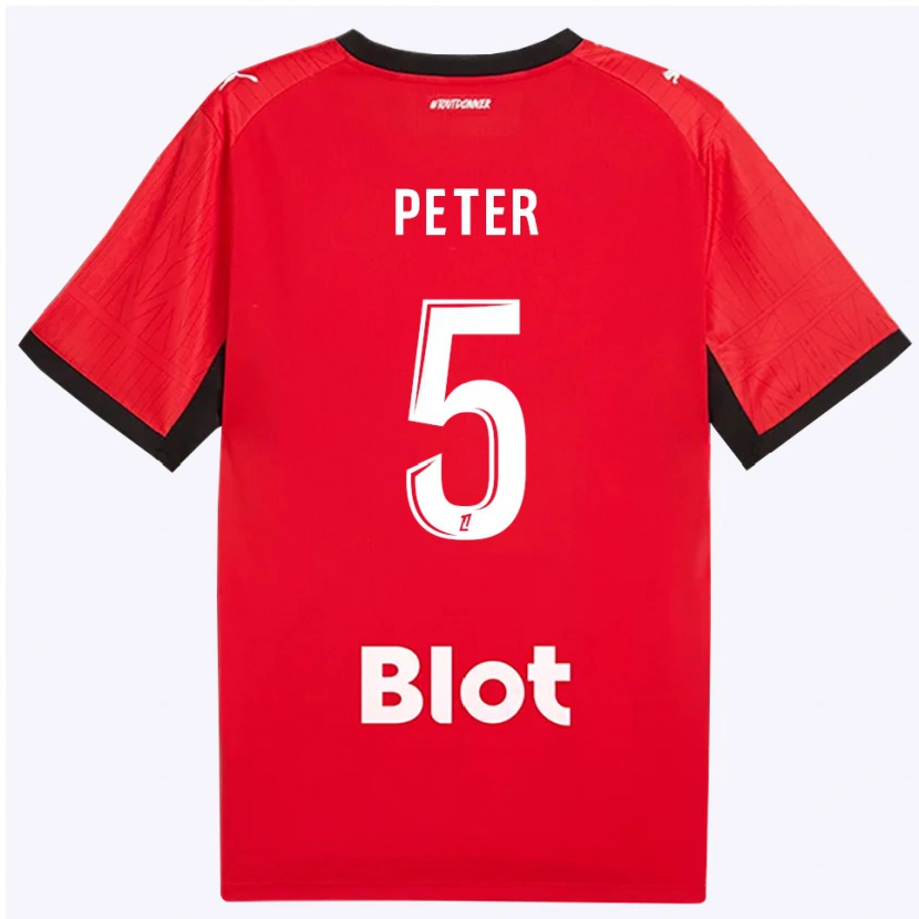 Danxen Kinder Joseph Peter #5 Rot Schwarz Weiß Heimtrikot Trikot 2026/27 T-Shirt Österreich