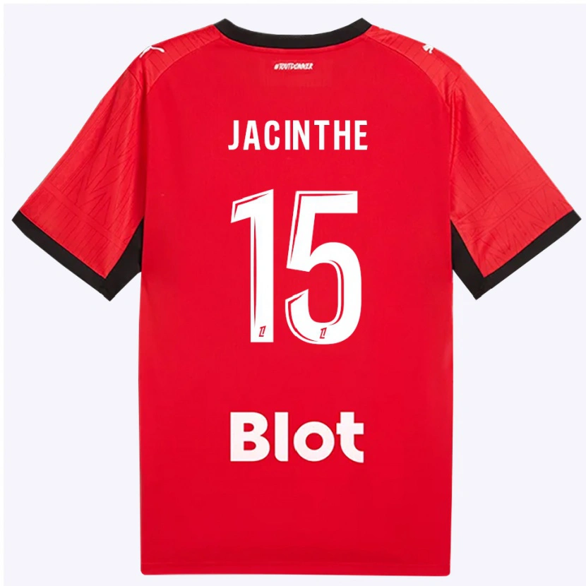 Danxen Kinder Dee-Shawn Jacinthe #15 Rot Schwarz Weiß Heimtrikot Trikot 2026/27 T-Shirt Österreich