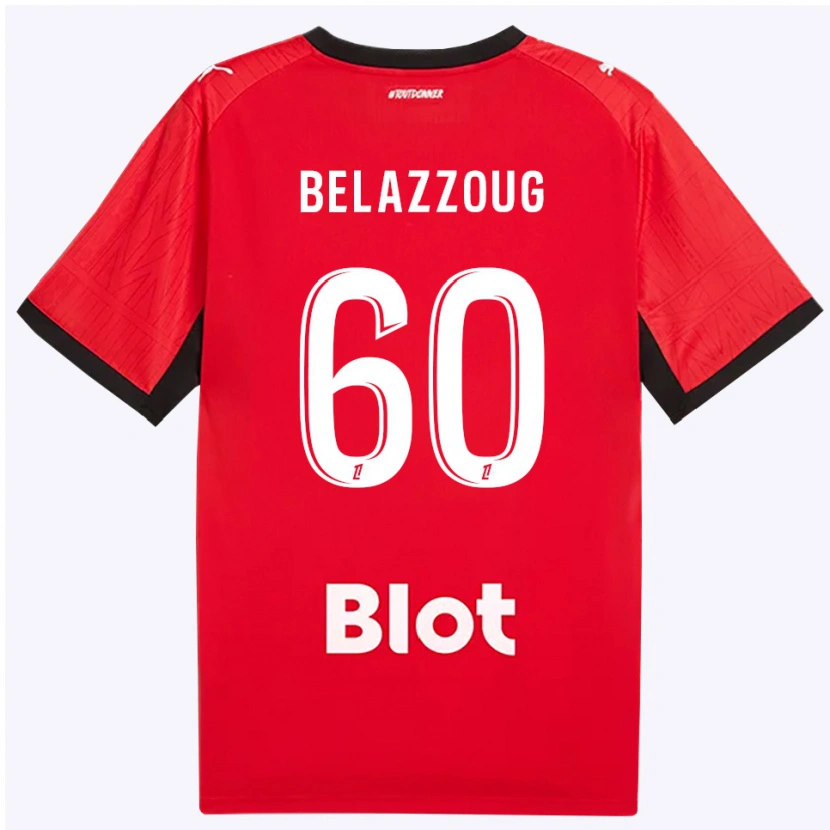 Danxen Kinder Kilian Belazzoug #60 Rot Schwarz Weiß Heimtrikot Trikot 2026/27 T-Shirt Österreich
