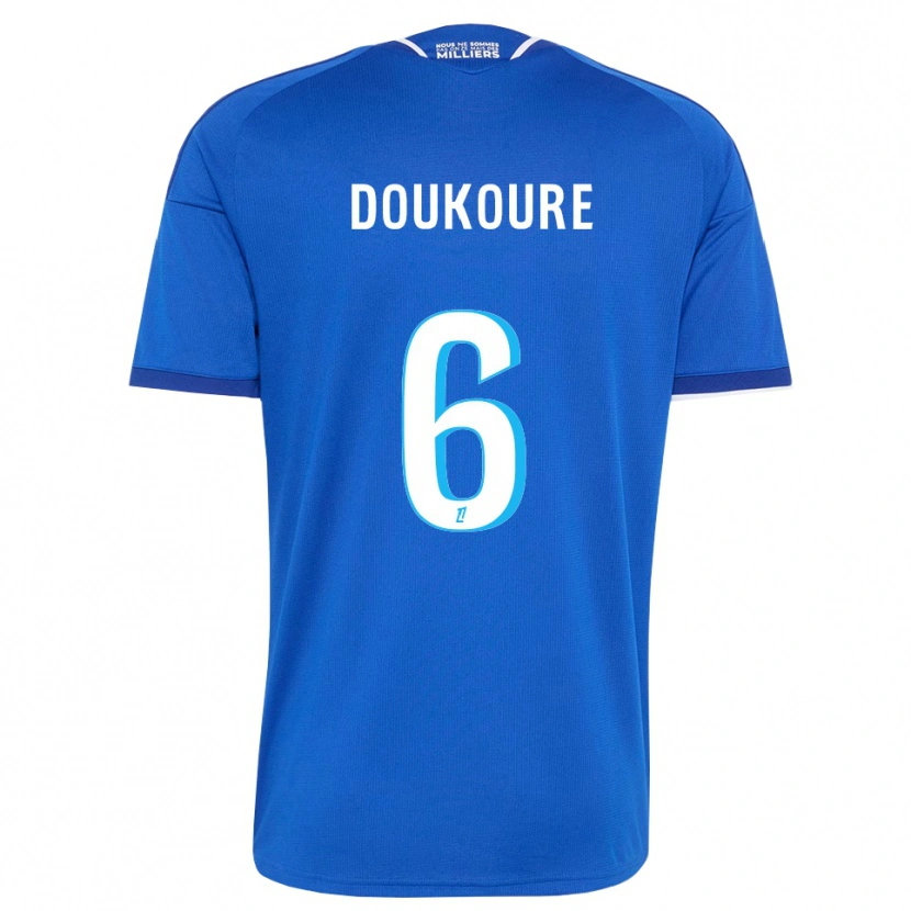 Danxen Kinder Ismaël Doukouré #6 Königsblau Weiß Heimtrikot Trikot 2026/27 T-Shirt Österreich