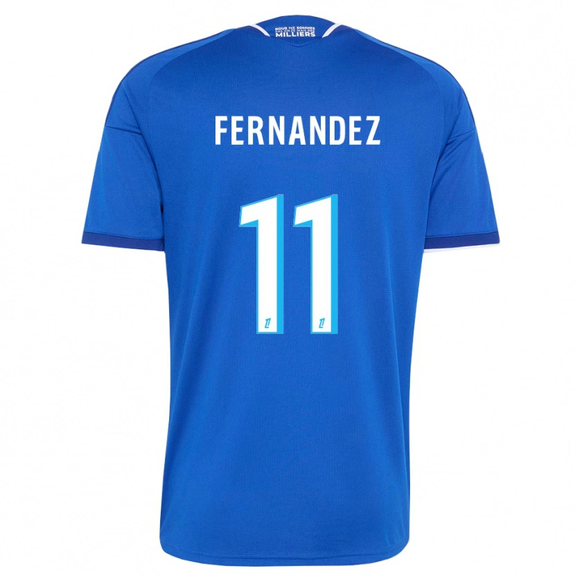 Danxen Kinder Elies Araar Fernandez #11 Königsblau Weiß Heimtrikot Trikot 2026/27 T-Shirt Österreich
