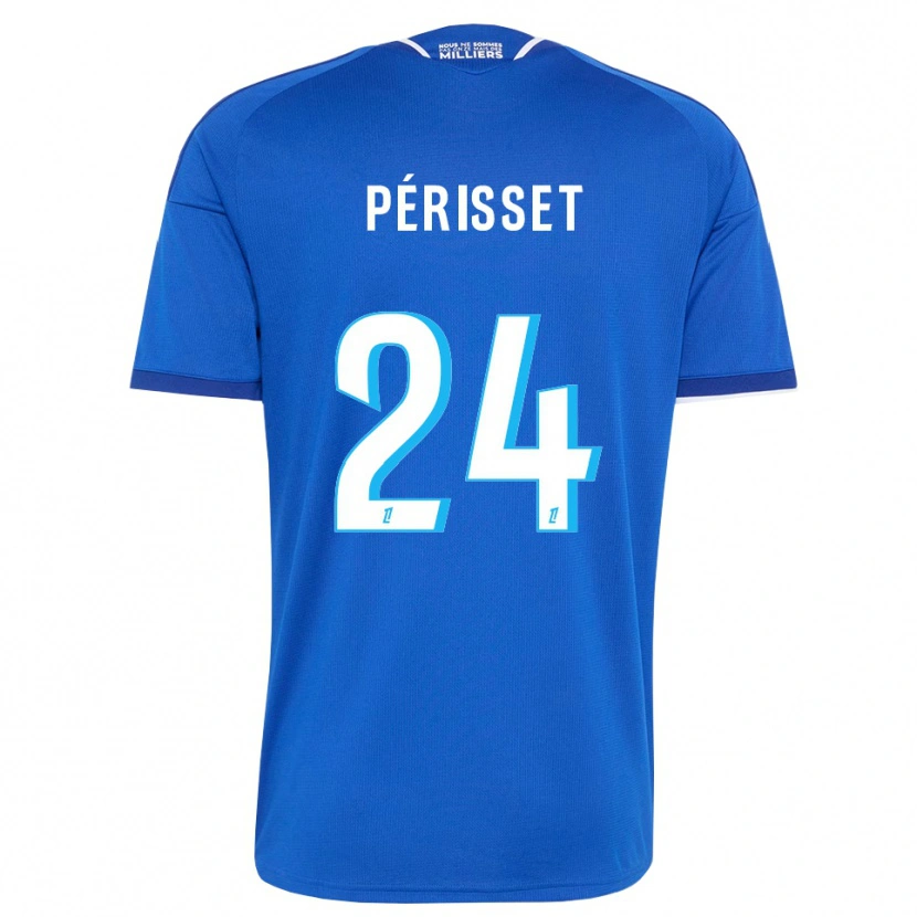 Danxen Kinder Ève Périsset #24 Königsblau Weiß Heimtrikot Trikot 2026/27 T-Shirt Österreich