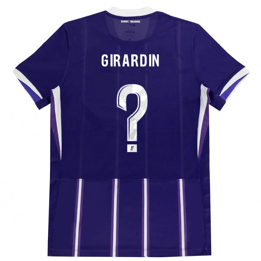 Danxen Kinder Elijah Girardin #0 Lila Weiß Heimtrikot Trikot 2026/27 T-Shirt Österreich
