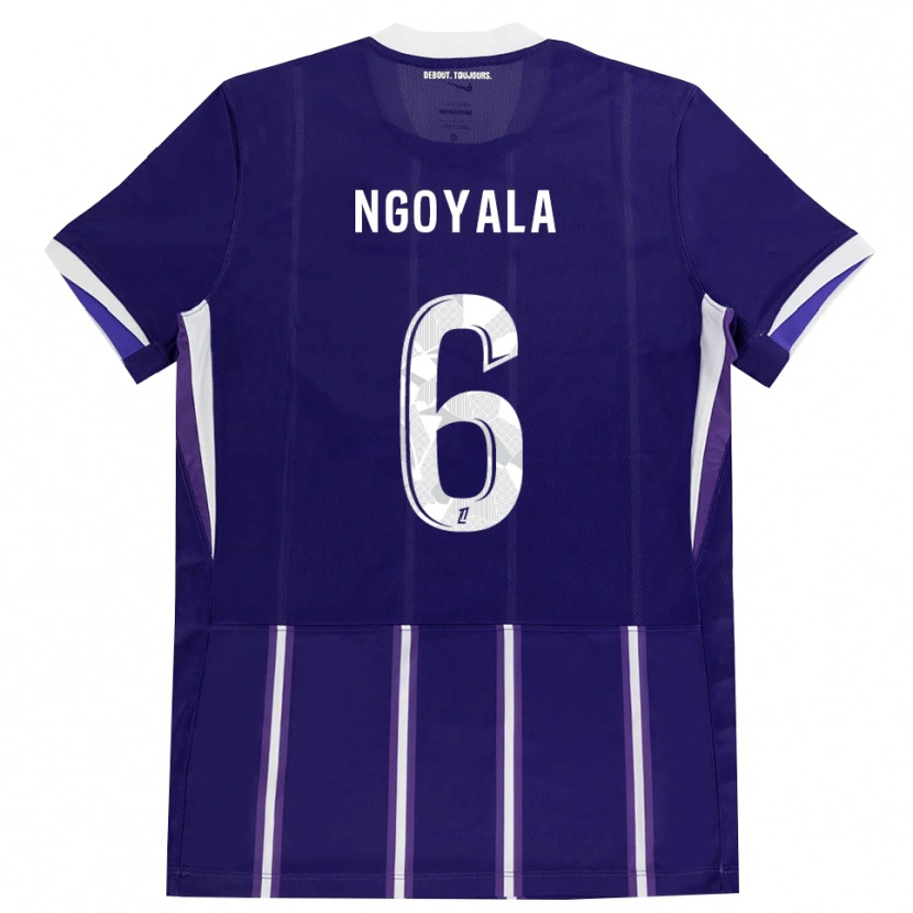 Danxen Kinder Frédéric Efuele Ngoyala #6 Lila Weiß Heimtrikot Trikot 2026/27 T-Shirt Österreich