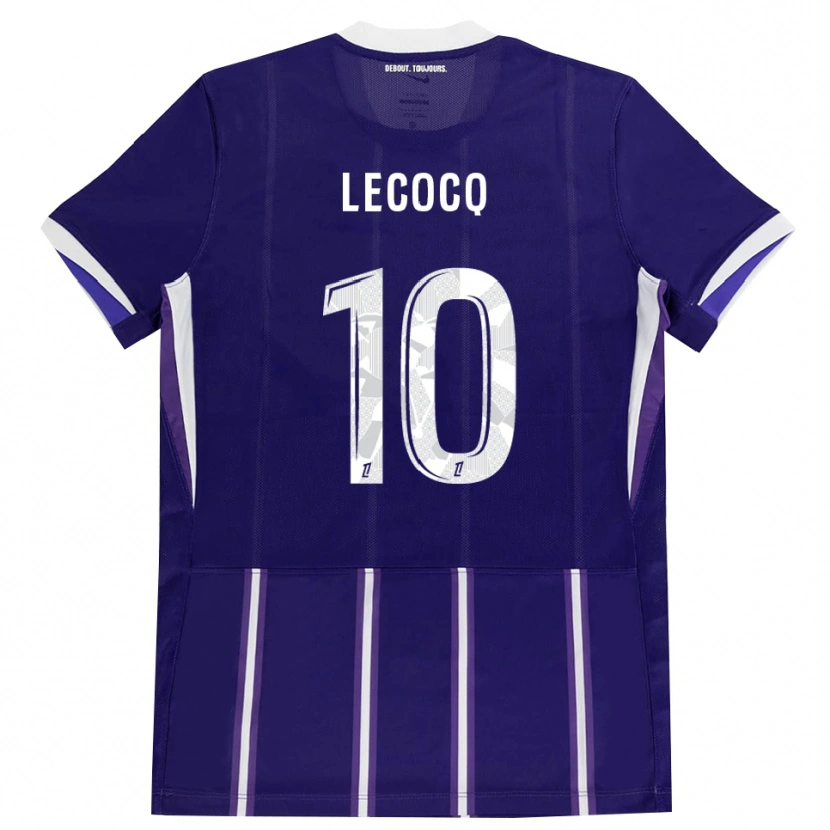 Danxen Kinder Anaëlle Lecocq #10 Lila Weiß Heimtrikot Trikot 2026/27 T-Shirt Österreich