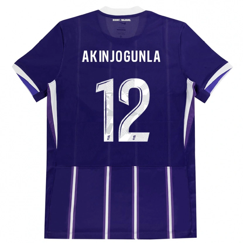 Danxen Kinder Michaël Akinjogunla #12 Lila Weiß Heimtrikot Trikot 2026/27 T-Shirt Österreich