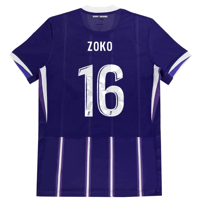Danxen Kinder Nathan Zoko #16 Lila Weiß Heimtrikot Trikot 2026/27 T-Shirt Österreich