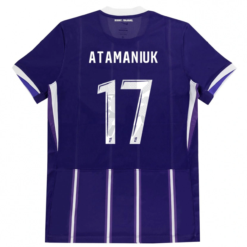 Danxen Kinder Alexandra Atamaniuk #17 Lila Weiß Heimtrikot Trikot 2026/27 T-Shirt Österreich