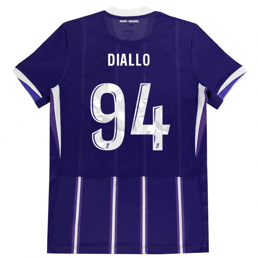 Danxen Kinder Ismaïl Diallo #94 Lila Weiß Heimtrikot Trikot 2026/27 T-Shirt Österreich