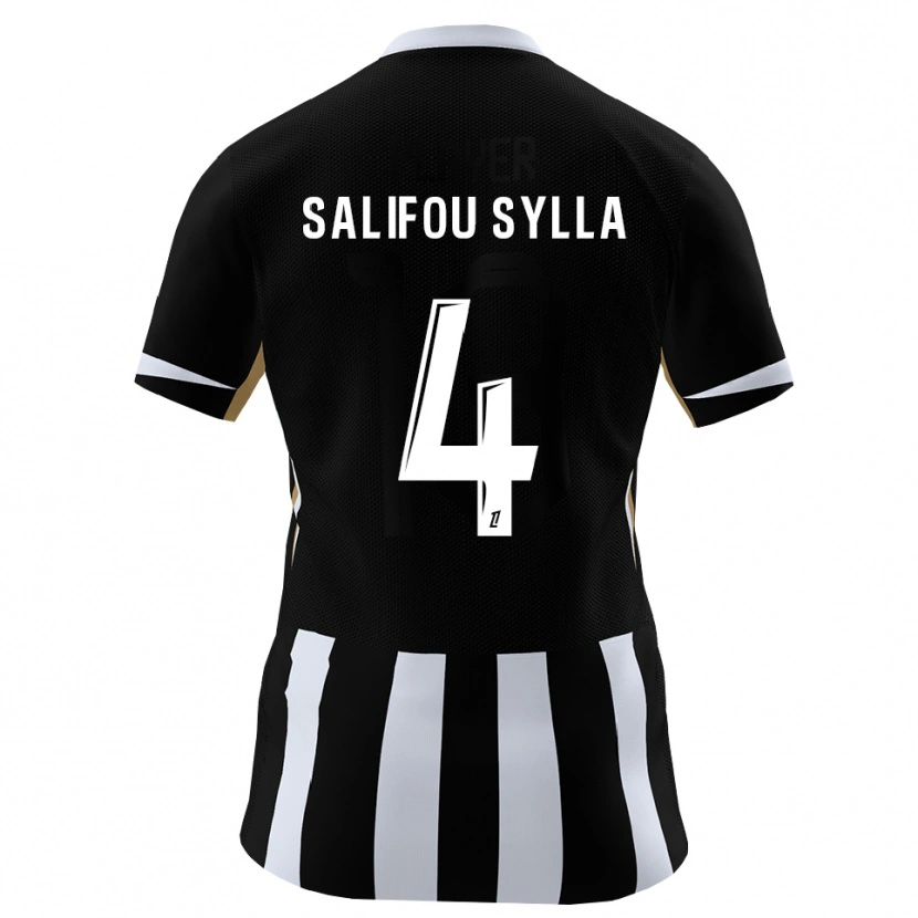 Danxen Kinder Salifou Sylla #4 Schwarz Blau Heimtrikot Trikot 2026/27 T-Shirt Österreich