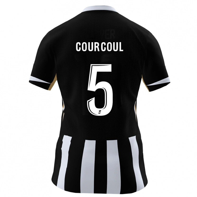 Danxen Kinder Marius Courcoul #5 Schwarz Blau Heimtrikot Trikot 2026/27 T-Shirt Österreich