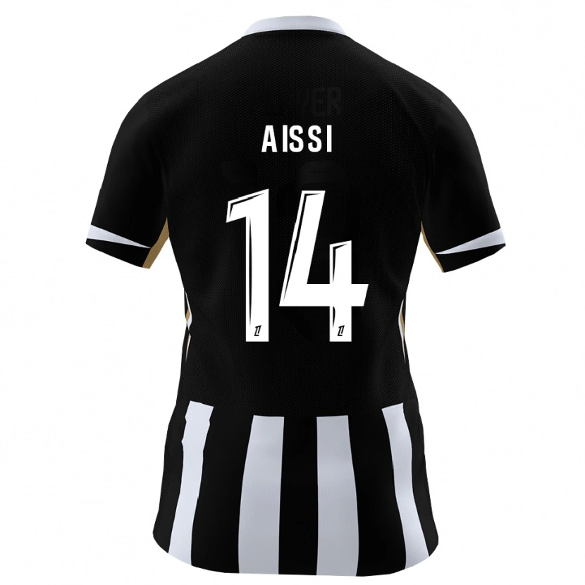Danxen Kinder Kylian Aissi #14 Schwarz Blau Heimtrikot Trikot 2026/27 T-Shirt Österreich