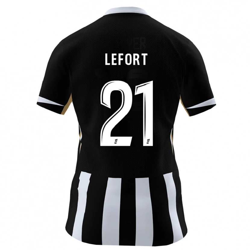 Danxen Kinder Jordan Lefort #21 Schwarz Blau Heimtrikot Trikot 2026/27 T-Shirt Österreich