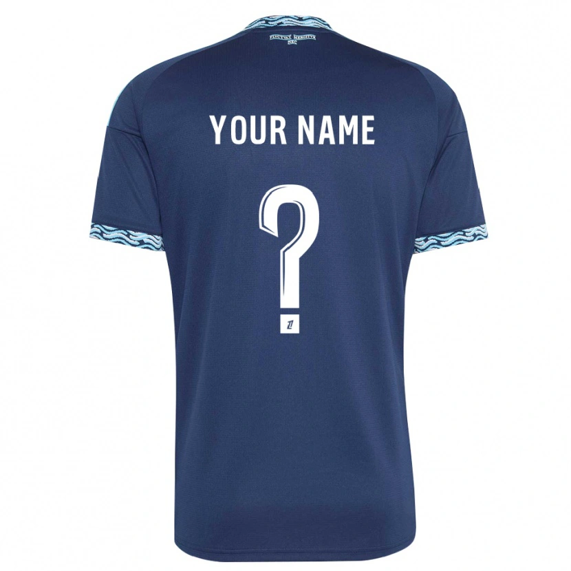 Danxen Kinder Ihren Namen #0 Stahlblau Weiß Heimtrikot Trikot 2026/27 T-Shirt Österreich
