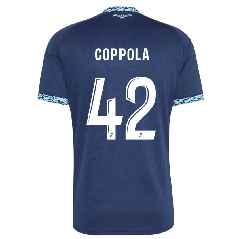Danxen Kinder Diego Coppola #42 Stahlblau Weiß Heimtrikot Trikot 2026/27 T-Shirt Österreich