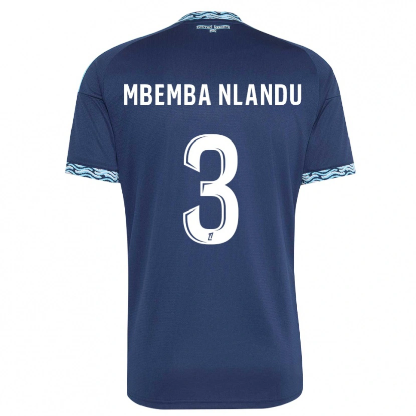 Danxen Kinder Emmanuel Mbemba #3 Stahlblau Weiß Heimtrikot Trikot 2026/27 T-Shirt Österreich