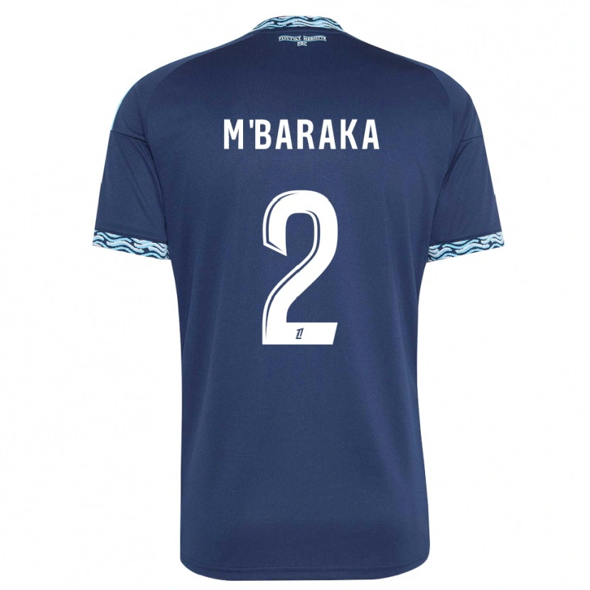Danxen Kinder Abdallah M'baraka #2 Stahlblau Weiß Heimtrikot Trikot 2026/27 T-Shirt Österreich