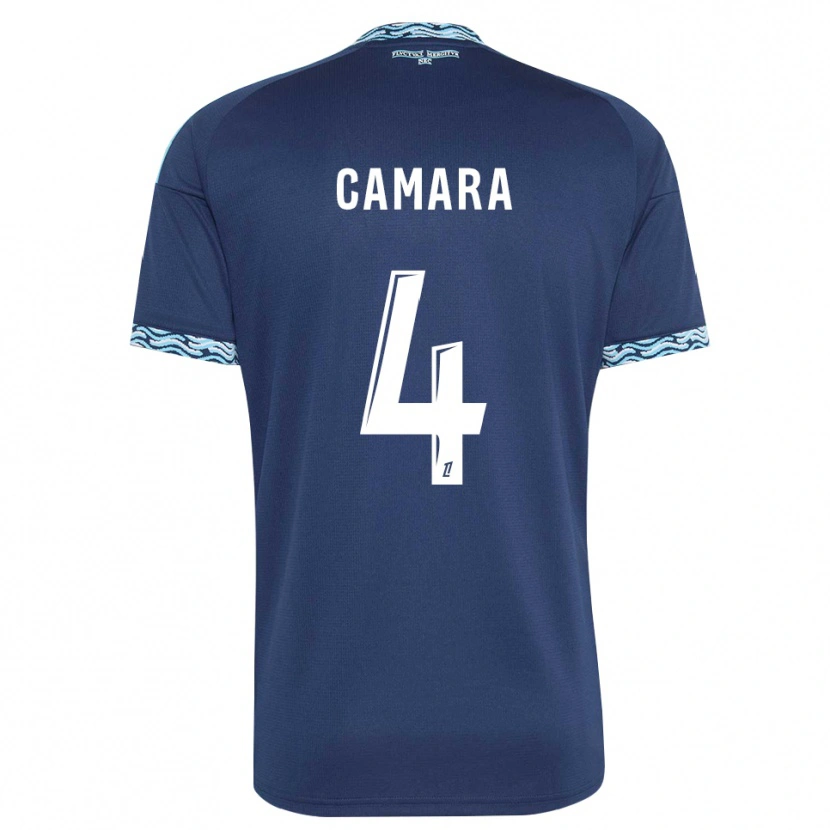 Danxen Kinder Alseny Camara #4 Stahlblau Weiß Heimtrikot Trikot 2026/27 T-Shirt Österreich