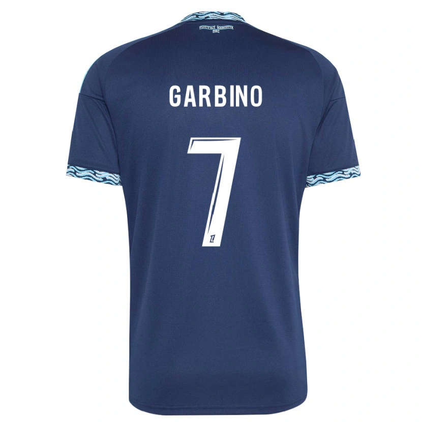 Danxen Kinder Maëlle Garbino #7 Stahlblau Weiß Heimtrikot Trikot 2026/27 T-Shirt Österreich